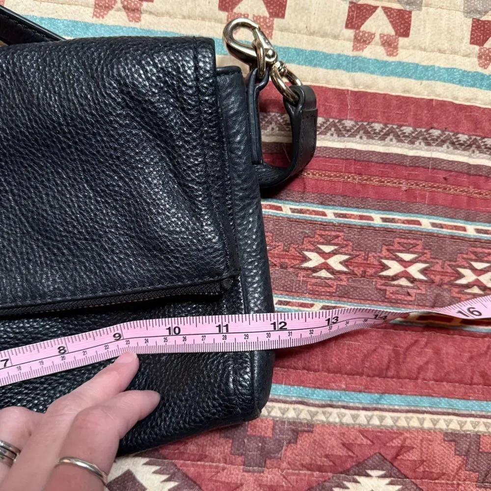 kate spade black pebbled leather crossbody purse